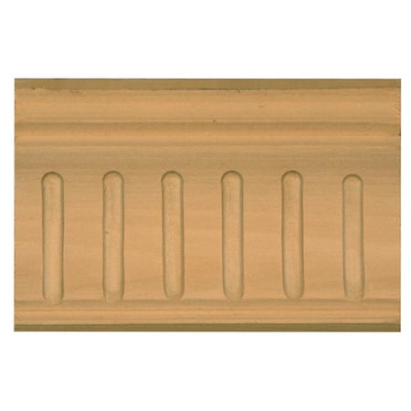1 5/8 X 1 5/8 X 96 Fluted Crown Moulding In Basswood
